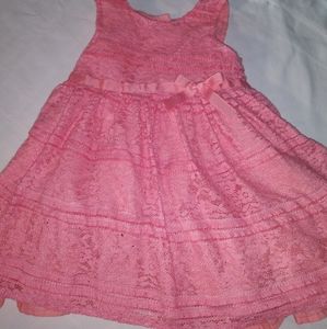 Girls DKNY peach summer dress 12 months
